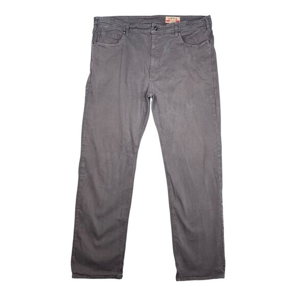 Orvis five pocket cotton blend canvas jeans men’s size 40 x 32 in grey